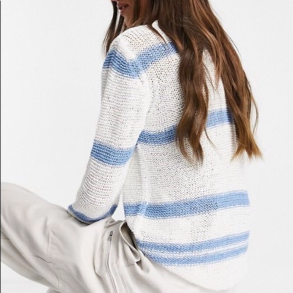 🆕 JDY ASOS Loose knit blue striped summer sweater